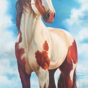 The Golden Horizon (oil on canvas)