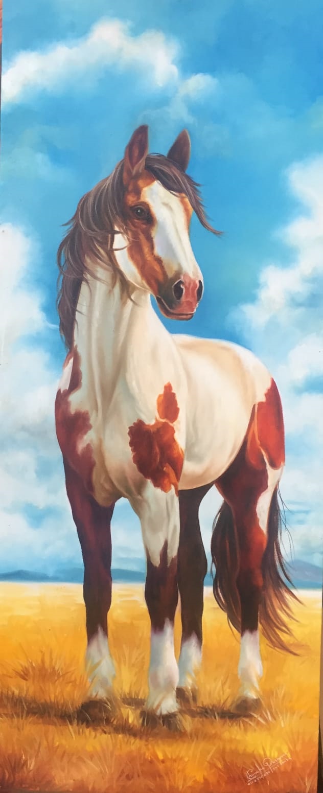 The Golden Horizon (oil on canvas)