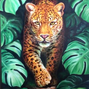 Silent Pursuit (oil on canvas)