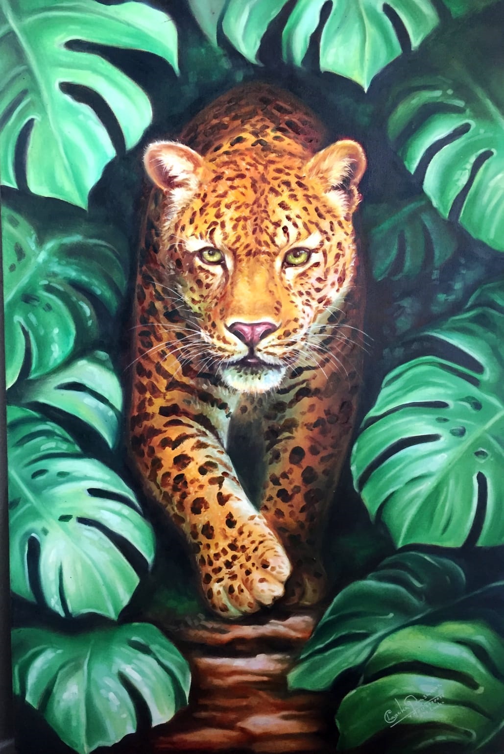 Silent Pursuit (oil on canvas)