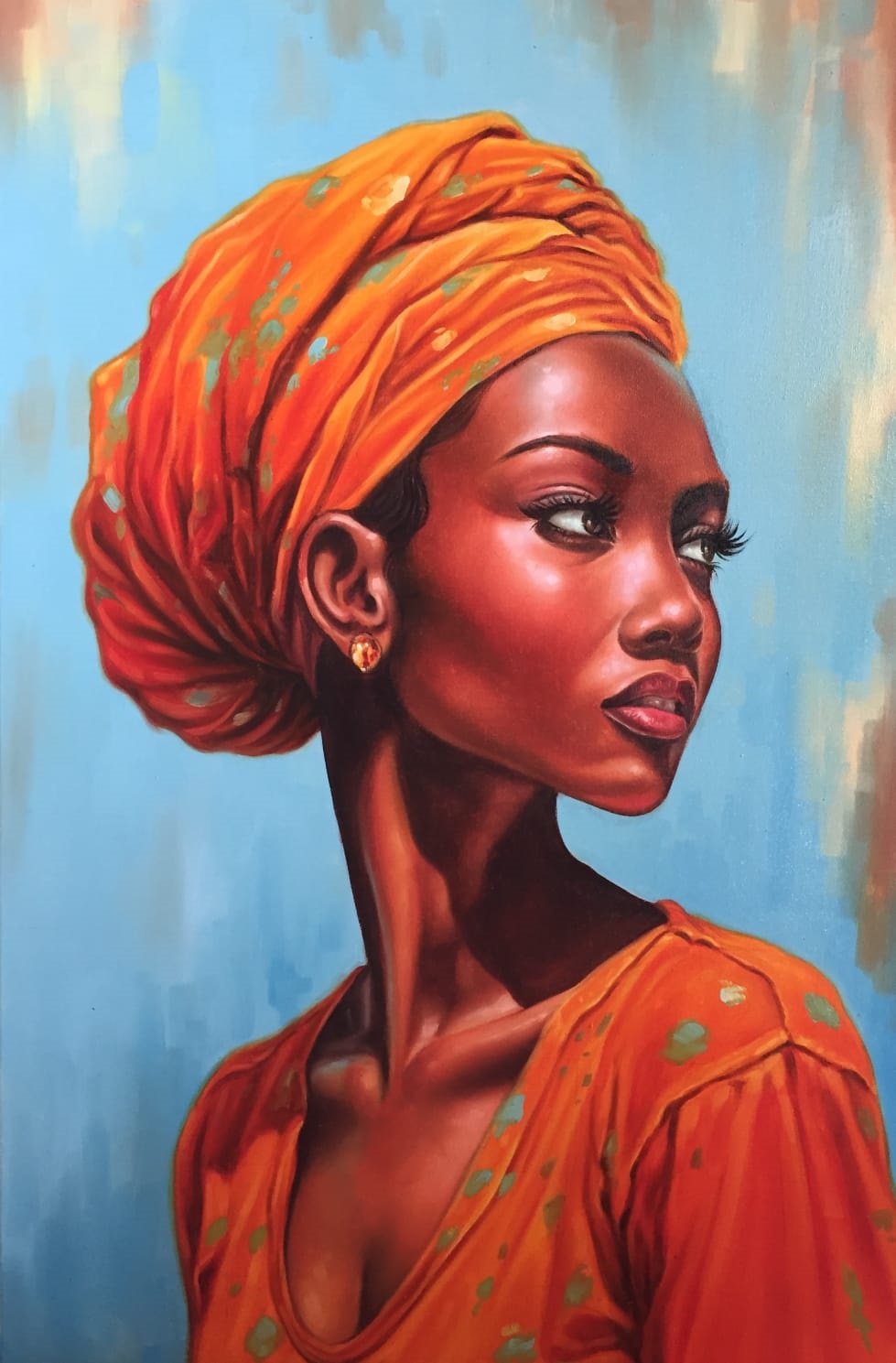 Golden Grace (oil on canvas)